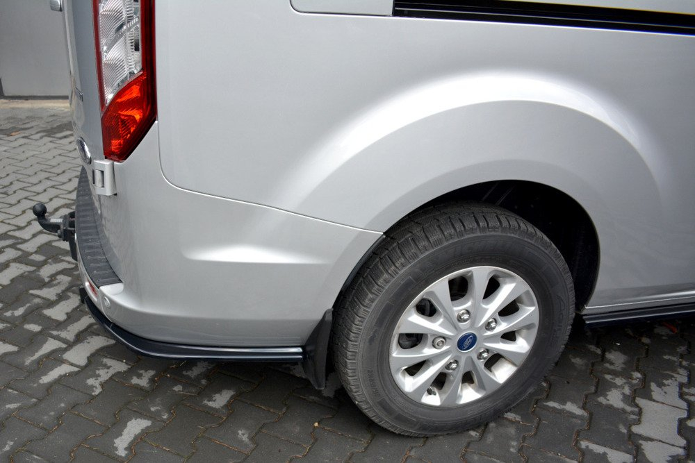 Maxton Design Ford Transit Custom Spats - Gloss Black (Mk1 2013-2023) 2 eng pm rear side splitters ford transit custom mk 1 fl 2018 6867 4