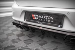 Maxton Design VW Golf 7 R Rear Quad Diffuser - Gloss (Mk7 2013-2016)