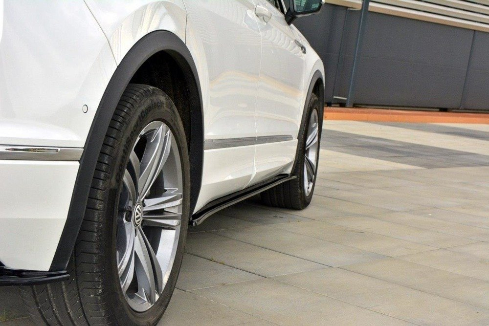 Maxton Design VW Tiguan R-Line Side Skirt Extensions - Gloss (MK2 2015-2020) 3 eng pm side skirts diffusers vw tiguan mk2 r line 353 3