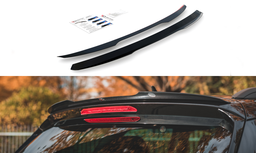 Maxton Design Skoda Karoq Sportline Spoiler Extension - Gloss (Mk1 2017-2021) 3 eng pm spoiler cap skoda karoq sportline 11282 2
