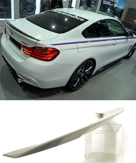 BMW 4-Series F32/F36 Msport Boot Spoiler - Plastic & Carbon 5 f32 boot spoiler