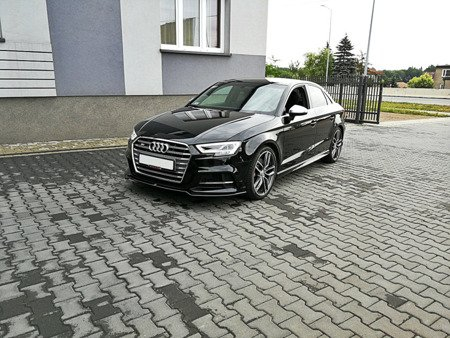 Maxton Design Audi A3 Saloon Front Lip V2 - Gloss (8V S-Line 2016-2020) 3 facelift v2b 3