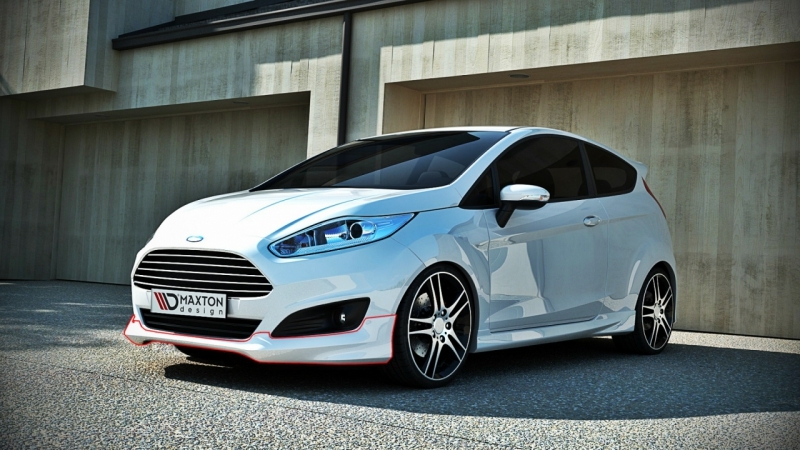 Maxton Design Ford Fiesta ST/Zetec S Rear Spats - Gloss (2013-2017) 2 facelift zetec lip 119b 2