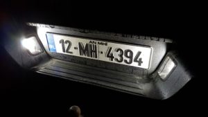 Ford Ranger LED Number Plate Units 8 Ford Ranger LED Number Plate Units