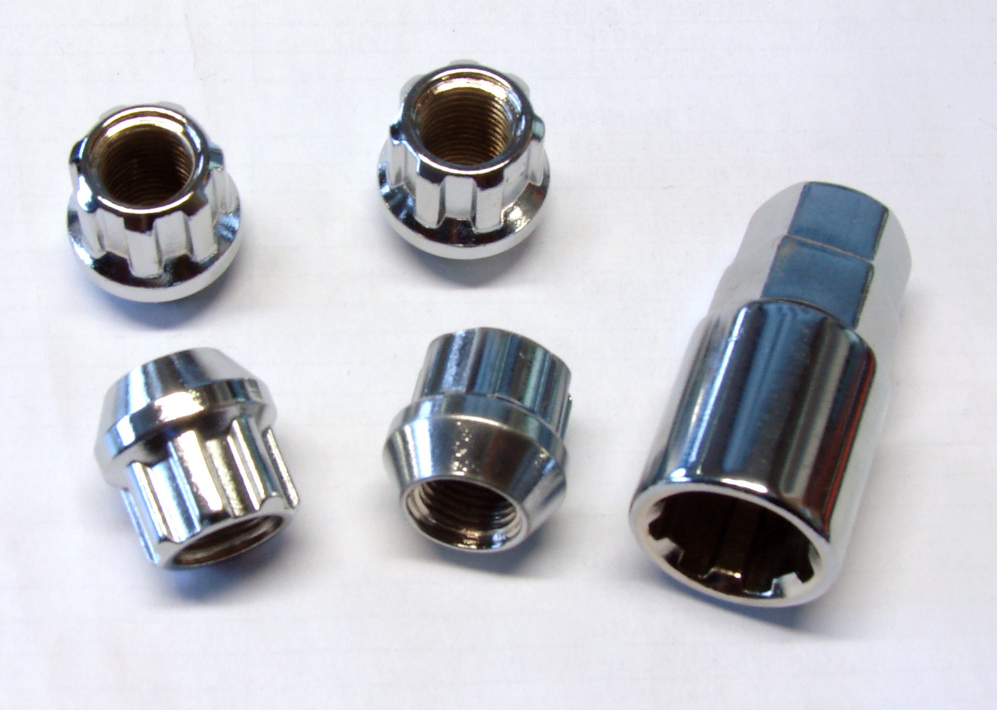 Lock Nuts - Silver & Neo-Chrome 2 lock nuts