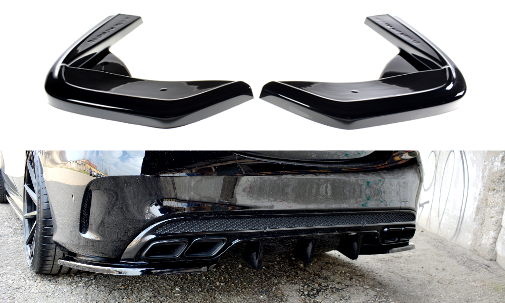 Maxton Design Mercedes C-Class W205 AMG Rear Spats - GLOSS (2014-2018) 4 me c 205 amg rsd1g