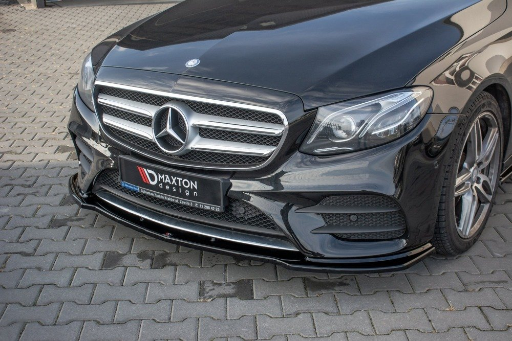 Maxton Design Mercedes E-Class AMG-Line Front Splitter - Gloss (W213 2016-2021) 2 me e 213 amgline fd1g 2