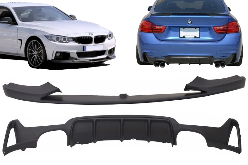 BMW 4-Series Msport Lip Kit - Combo (F32/F36 2013-2019) 7 mperformance pack 310 3