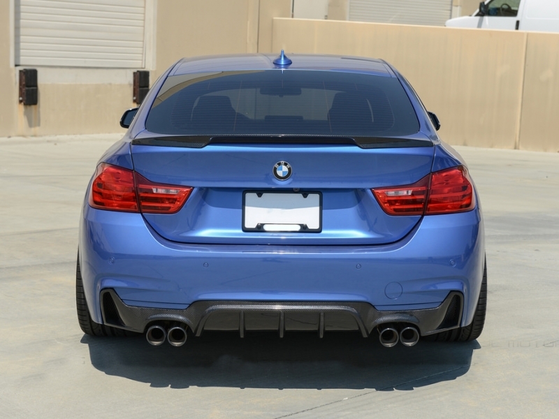 BMW 4-Series F32 Diffuser / F36 Diffuser - Twin Left Exit (Msport 2013-2019) 3 mtec quad exit 165