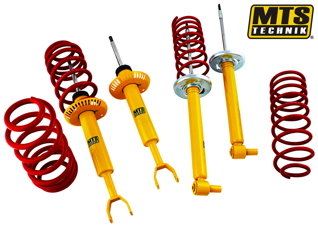 MTS VW Golf 5 / Golf 6 Suspension Kit 25mm Drop - 50mm Front Struts (A3 8P / Leon Mk2/ Octavia Mk2 2L Petrol GT/Cupra/VRS/S3 Platform) 6 mts suspension kit