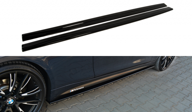 Maxton Design BMW 4 Series Msport Side Skirt Extensions - (F32 / F36 2013-2020) 3 mx skirt ext