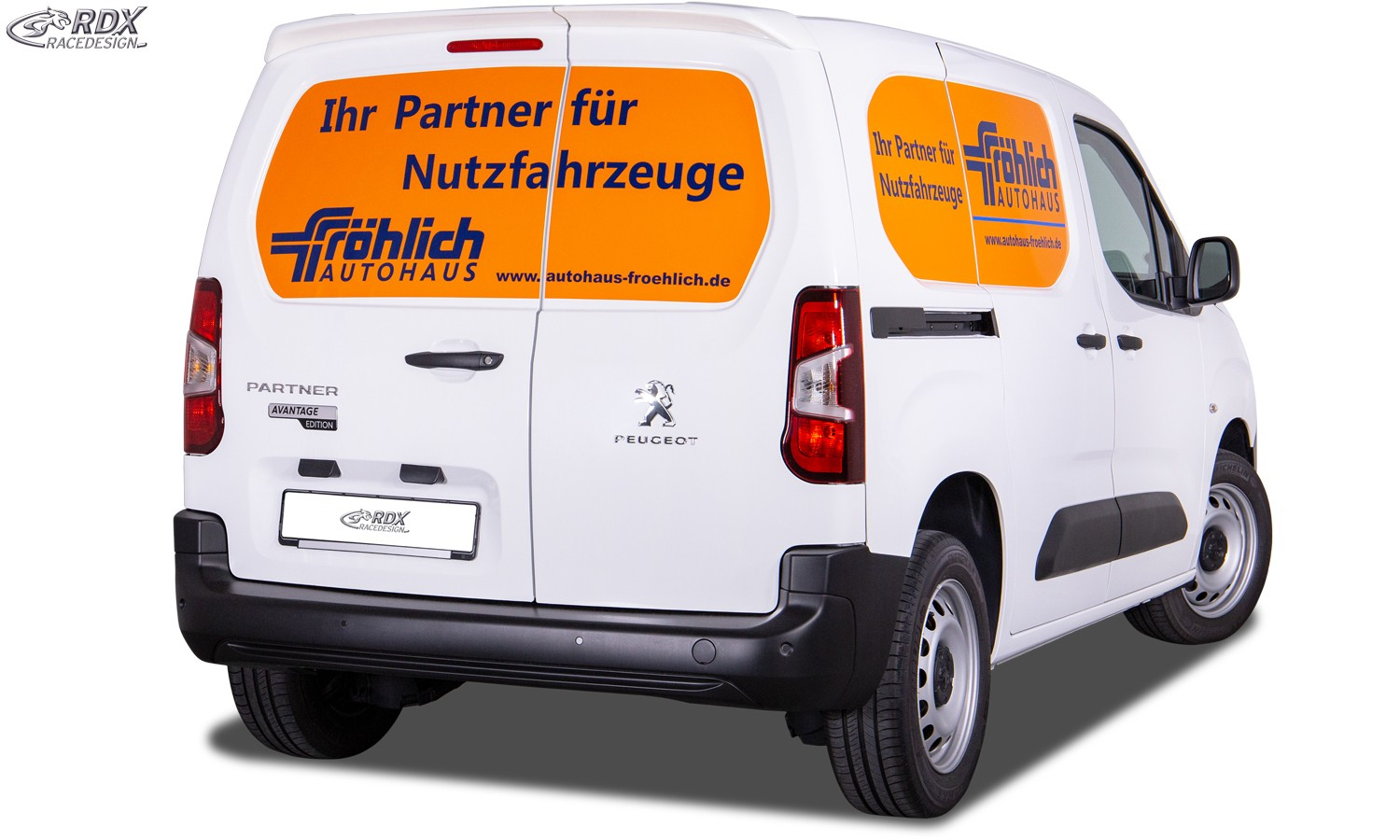 Citroen Berlingo/Peugeot Partner 08-18 / 2018+ RDX Roof Spoiler 5 rdds132 7