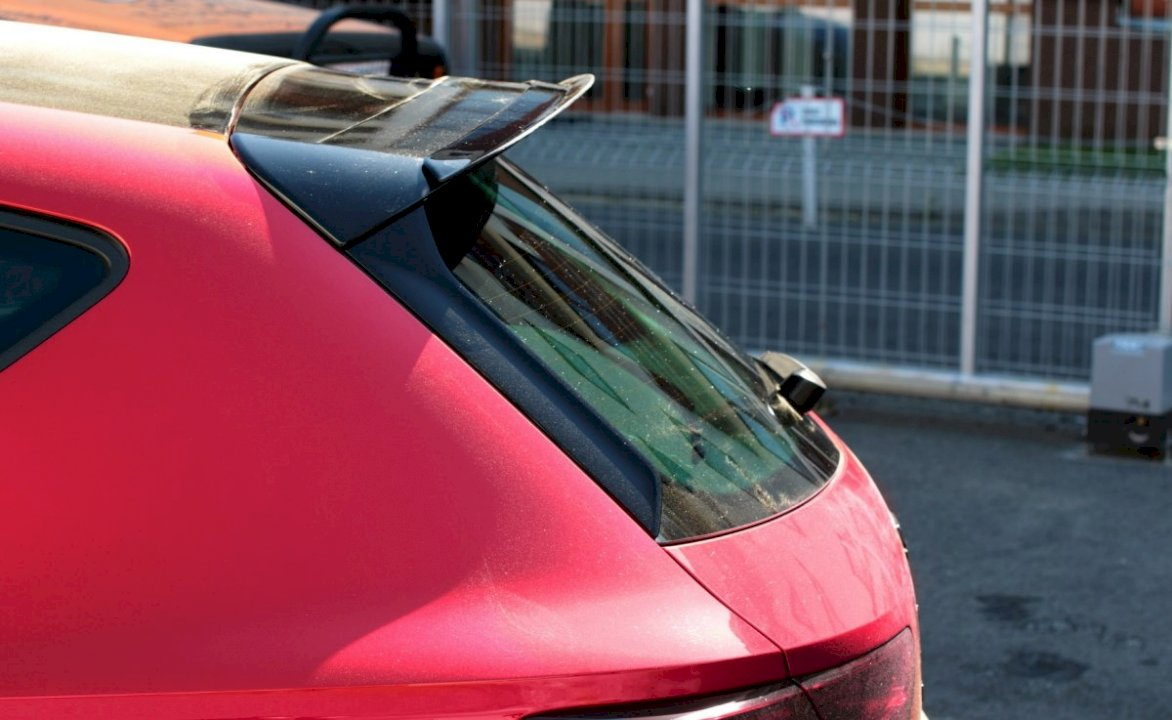 thumbnail interactive-video image 1 of Maxton Design Gloss Black ABS Spoiler Extension Cap For Seat Leon Mk3 FR Rear 1 of 4