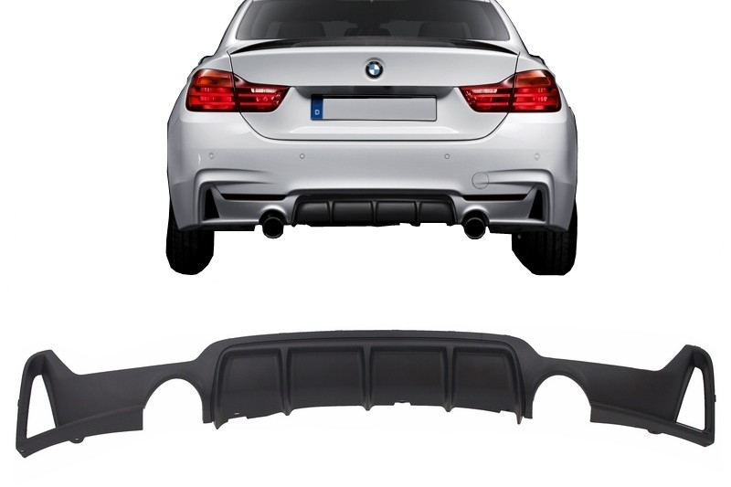 BMW 4-Series Msport Lip Kit - Combo (F32/F36 2013-2019) 9 single exit twin diffuser 169 3