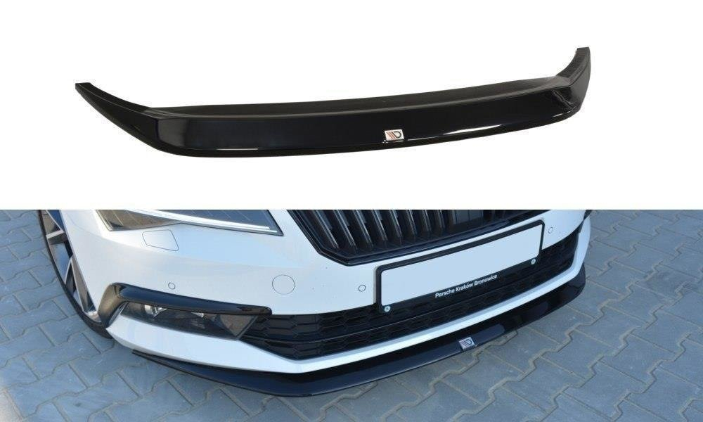 Maxton Design Skoda Superb Front Lip V1 - Gloss (2015-2019) 3 sk su 3 fd1g c