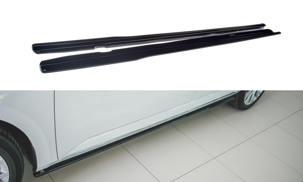Maxton Design Skoda Superb Side Skirt Extensions - Gloss (Mk3 2019+) 3 sk su 3f sd1gd
