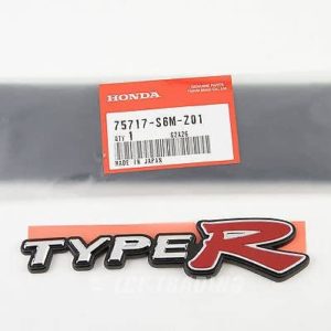 HOP GENUINE HONDA REAR TYPE R BADGE INTEGRA TYPE R DC5 01-06 2 type r dc5