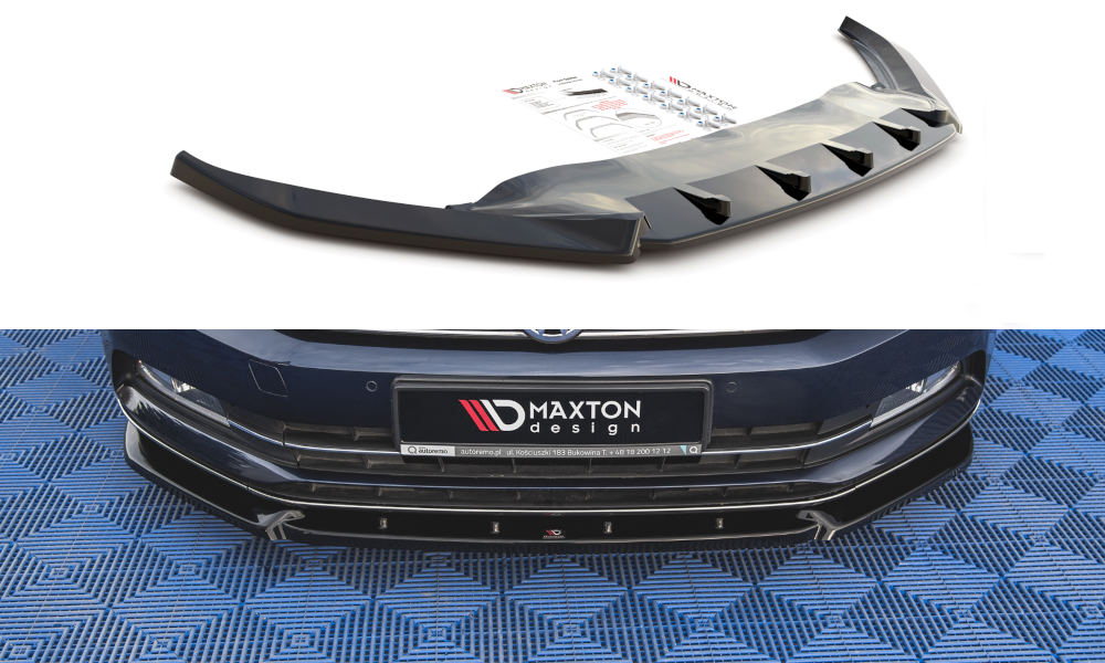 Maxton Design VW Passat B8 SE Front Lip V2 - Gloss (Mk8 2014-2019) 4 vw pa b8 fd2g