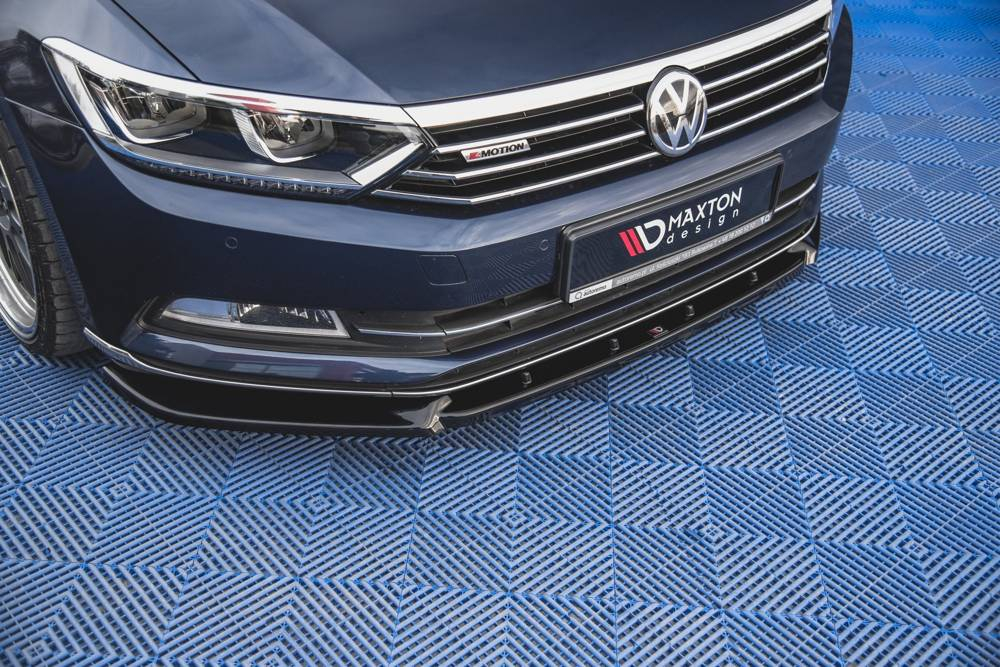 Maxton Design VW Passat B8 SE Front Lip V2 - Gloss (Mk8 2014-2019) 2 vw pa b8 fd2gd