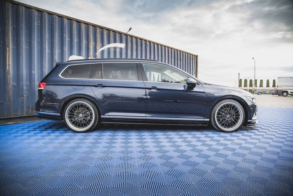 Maxton Design VW Passat B8 Side Skirt Extensions - Gloss (2014-2019) 3 vw pa b8 sd1g