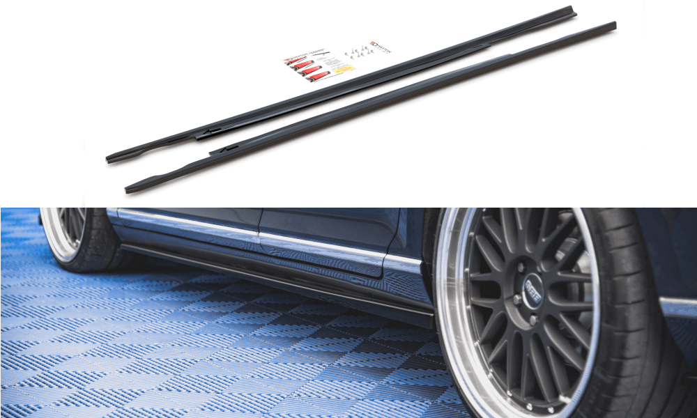 Maxton Design VW Passat B8 Side Skirt Extensions - Gloss (2014-2019) 2 vw pa b8 sd1g2