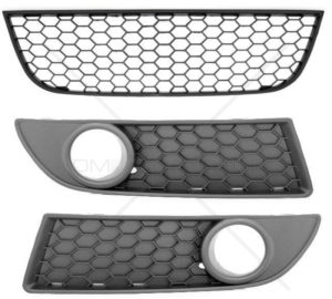 VW Polo 9N GTi Bottom Grilles 12 vw polo 9n3 honeycomb grille bumper set gti desing middle left right 05 09