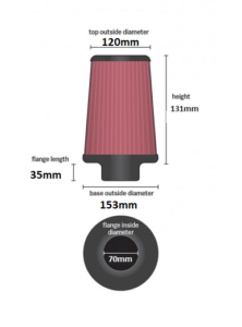 APP Air Filter 70mm 7 APP Air Filter 70mm