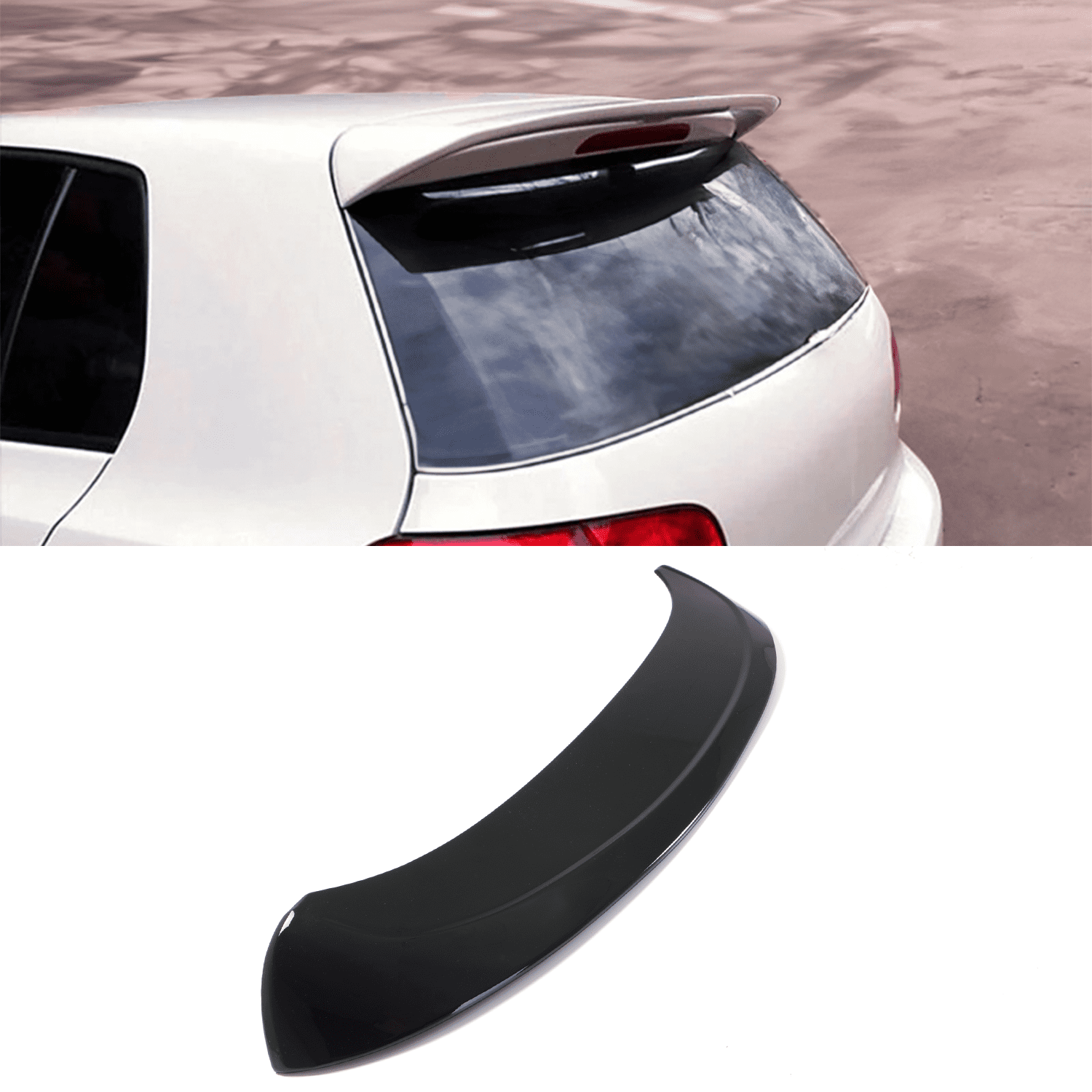 VW Golf 6 Roof Spoiler - Auto-Styles Gloss 2 VW Golf 6 Roof Spoiler - Auto-Styles Gloss - Image 2