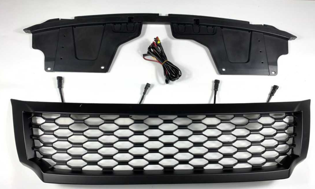 Nissan Navara 15-20 LED Honeycomb Grill 1 Nissan Navara 15-20 LED Honeycomb Grill
