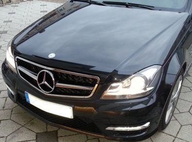 Mercedes C-Class W204 Grill - AMG Style 3 amg chrome grill