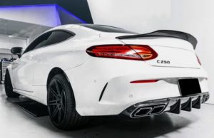 Mercedes C205 Coupe 15+ Auto-Styles Gloss Black boot Spoiler 11 autostyles boot spoiler