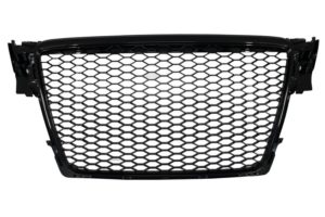 Audi A4 B8 Debadged Grille - RS4 Style (2008-2011) 17 Debadged Black Rs4 Style Grill to Suit A4 B8 08-12.