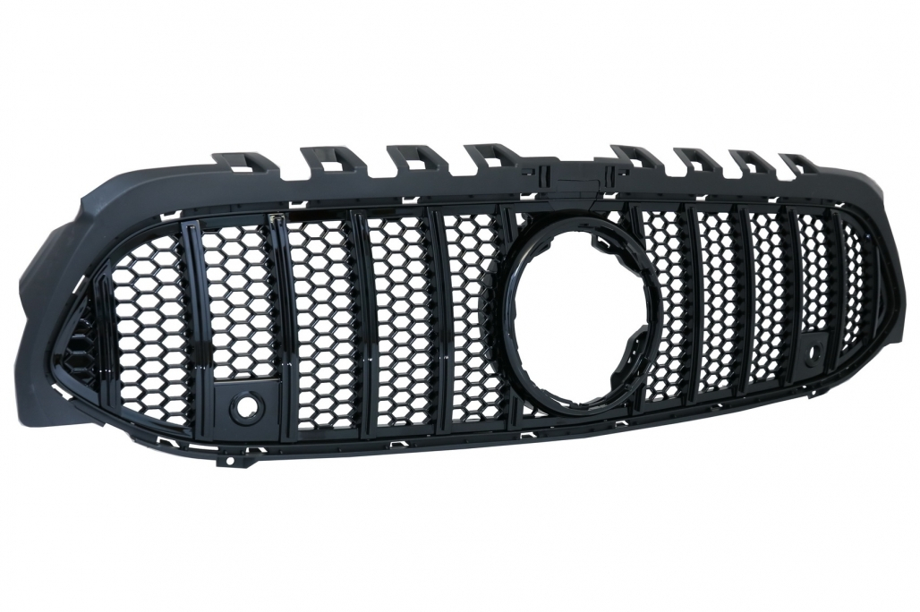 Mercedes A-Class W177 Black GT-R Pan Grill (2017-2023) 3 b2b central grille suitable for mercedes a class w177 5996700 6042646