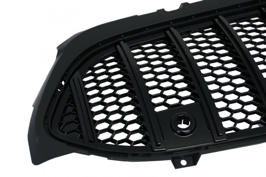 Mercedes A-Class W177 Black GT-R Pan Grill (2017-2023) 2 b2b central grille suitable for mercedes a class w177 5996700 6042647