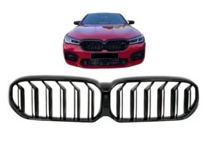 BMW 5 Series G30 Black Kidney Grilles - Gloss M5 Style (LCI 2020-2024) 8 BMW 5 Series G30 Black Kidney Grilles - Gloss M5 Style (LCI 2020-2024)
