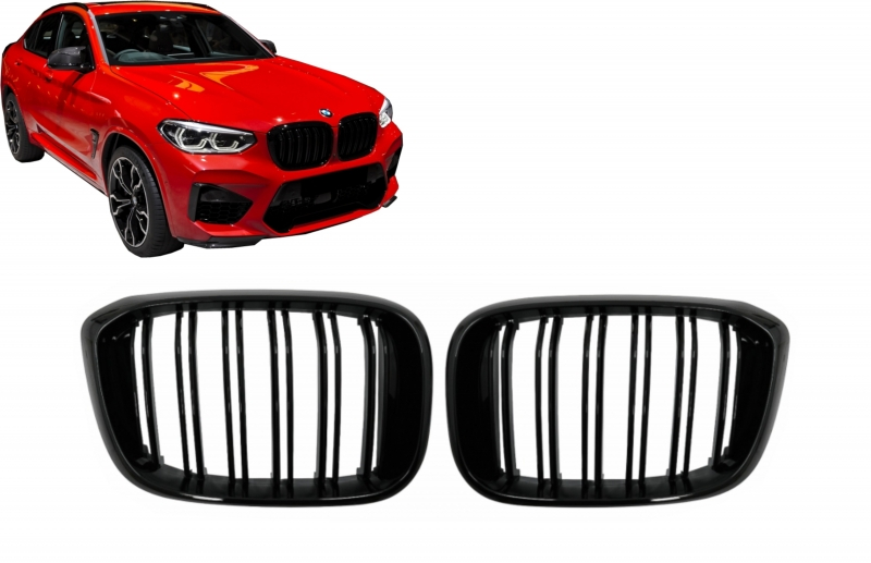 BMW X3 Grilles - Gloss Black 1 BMW X3 Grilles - Gloss Black