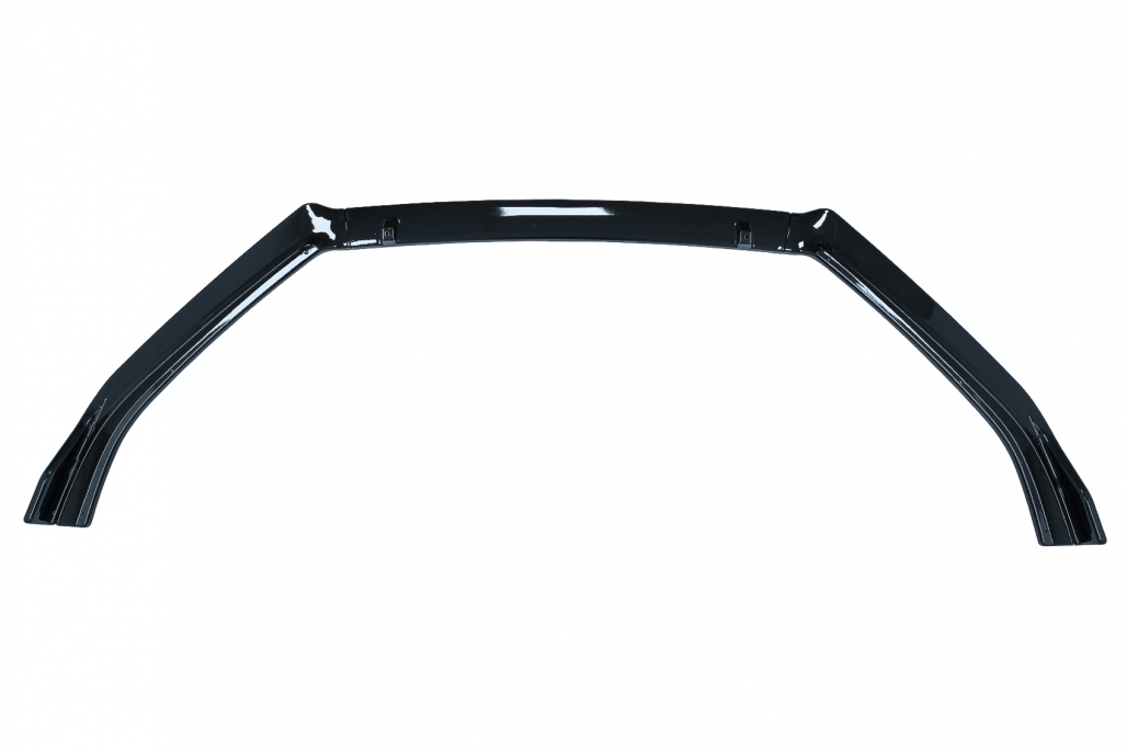 VW Polo 09-17 MCG 3 Piece Gloss Black Front Bumper Lip 2 b2b front bumper lip extension spoiler suitable for 6000096 6070922