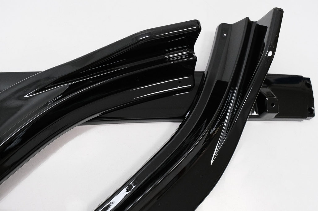 VW Polo 09-17 MCG 3 Piece Gloss Black Front Bumper Lip 5 b2b front bumper lip extension spoiler suitable for 6000096 6070929