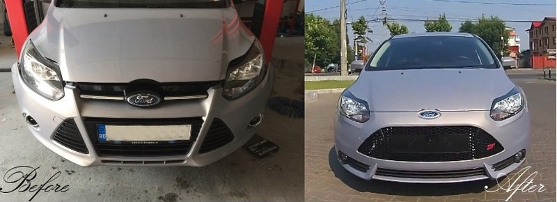 Ford Focus Mk3 11-14 ST Style Front Bumper 4 b2b front bumper suitable for ford focus mk iii 3 5986519 6017002