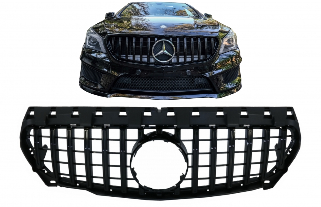 Mercedes CLA W117 GTR Grill (2013-2018) 2 b2b front central grille suitable for mercedes cla 5996952 6042800