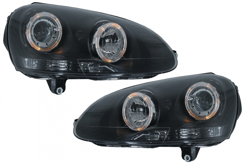 VW Golf 5 Angel Eyes / Jetta 04-11 Angel Eyes 2 b2b headlights angel eyes dual halo rims suitable for 6000652 6078920