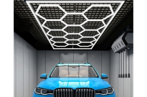 LED Hex Lights - Honeycomb Ceiling Light System 3.94 x 2.29 m
