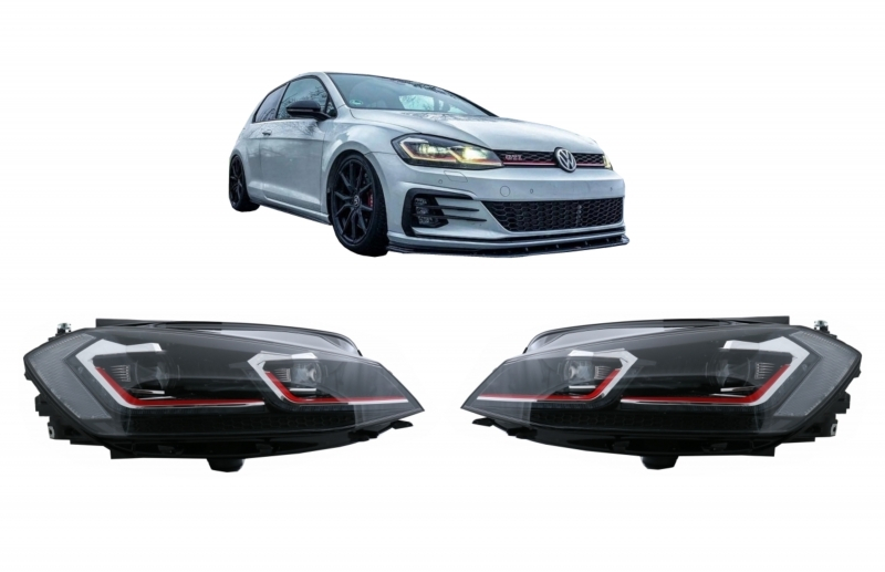 VW Golf 7.5 GTI Headlights – LED (Mk7.5 2017-2020) 4 b2b led headlights suitable for vw golf 75 vii 5998960 6056550