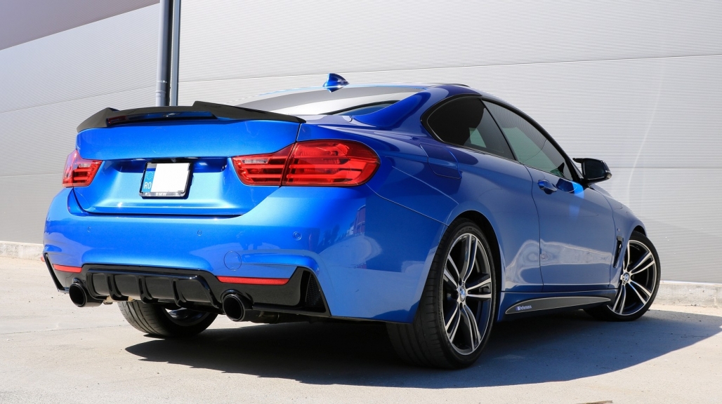BMW 4-Series F32 Diffuser / F36 Diffuser - Single Left & Right Exit (Msport 2013-2019) 5 b2b rear bumper diffuser suitable for bmw 4 series 6000957 6085647