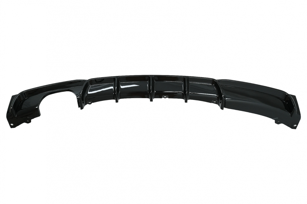 BMW 3 Series F30 Msport Diffuser - Twin Left Exit (2013-2019) 4 b2b rear bumper spoiler piano black valance diffuser 5992047 6028168