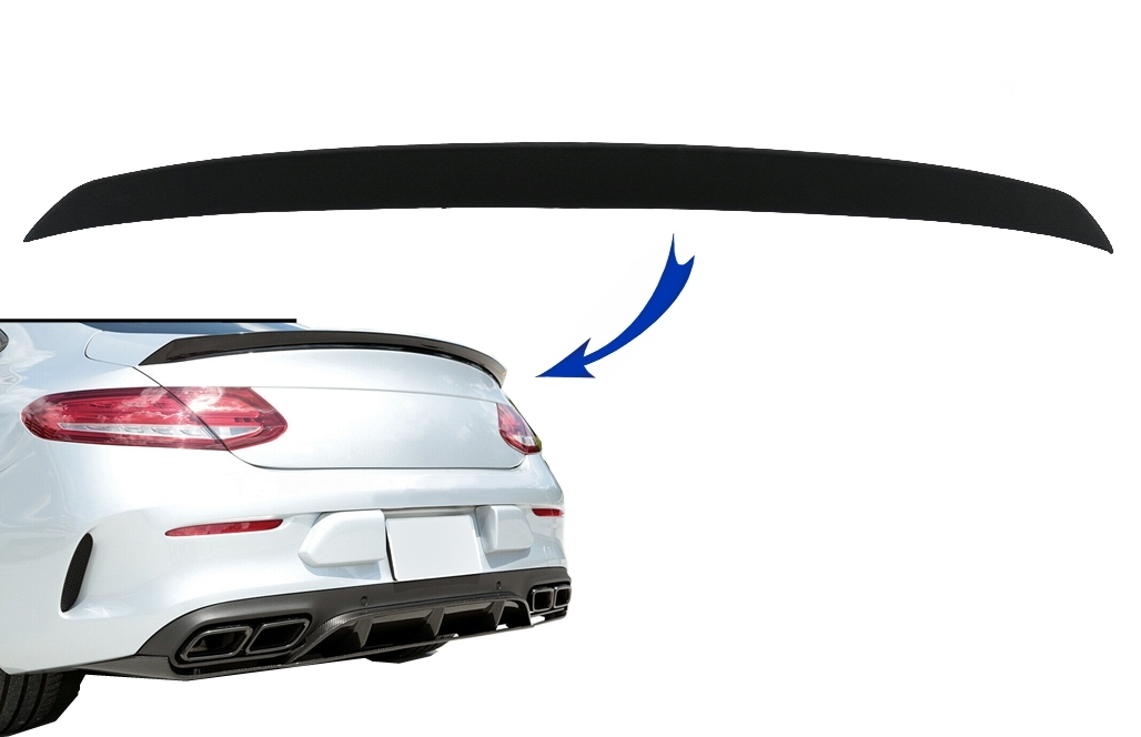 Mercedes E-Class Coupe Boot Spoiler - AMG Style Gloss Black (C238 2016-2023) 1 b2b trunk boot spoiler suitable for mercedes c238 5996897 6045064