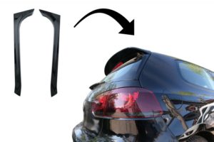VW Golf 6 GT/R Side Spoiler Extensions - Gloss Black