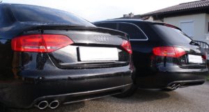 Audi A4 Diffuser - OE S-Line Style Twin Left Exit (B8 2008-2011)