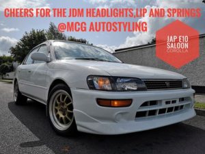 Toyota Corolla E10 Booster Front Lip 6 Toyota Corolla E10 Booster Front Lip