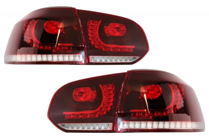 VW Golf 6 GT LED Rear Lights with LED Dynamic Indicator 6 clear indicator